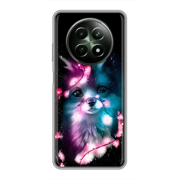 Чехол с рисунком «Черная Лиса» для Realme 12 5G Чехол с рисунком «Черная Лиса» для Realme 12 5G