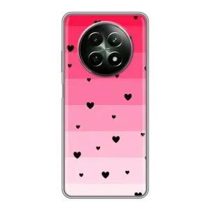 Чехлы с тематикой "Маленькие Сердечки" на RealMe 12 5G (Чорные сердечки)