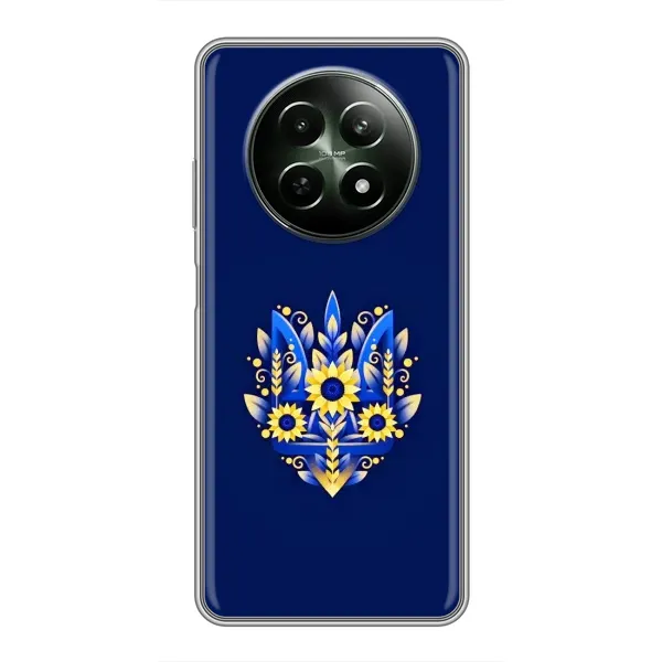Чехол с рисунком «Цветущий Герб» для Realme 12 5G