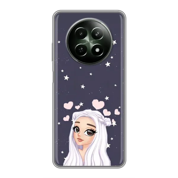 Чехол с рисунком «Девушка и сердечки» для Realme 12 5G Чехол с рисунком «Девушка и сердечки» для Realme 12 5G