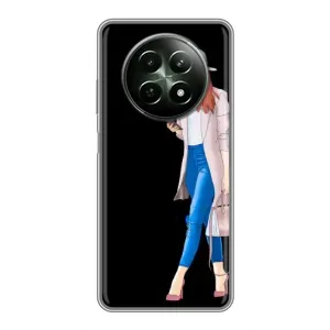 Чохол з картинкою Модні Дівчата RealMe 12 5G (Дівчина з телефоном)