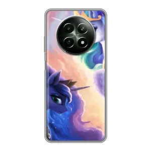 Чехол Unicorn на RealMe 12 5G (Единорожки на тучках)