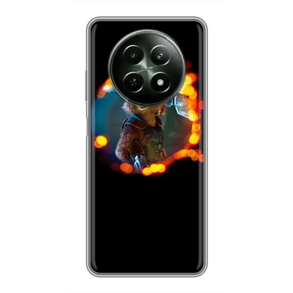 Чехол с рисунком «Енот Ракета» для Realme 12 5G