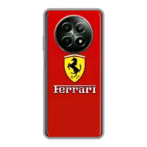 Силиконовый бампер с картинкой машины на RealMe 12 5G (Ferrari Logo)