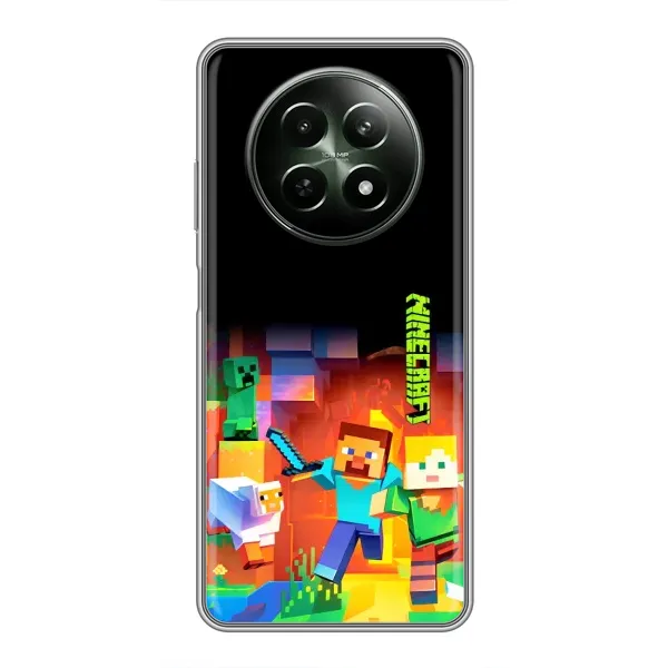 Чехол с рисунком «Герой Майнкрафт» для Realme 12 5G Чехол с рисунком «Герой Майнкрафт» для Realme 12 5G