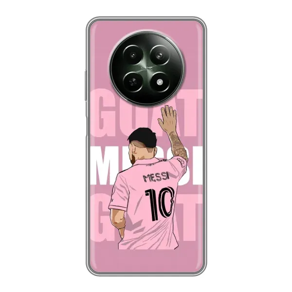 Чехол с рисунком «GOAT MESSI» для Realme 12 5G Чехол с рисунком «GOAT MESSI» для Realme 12 5G