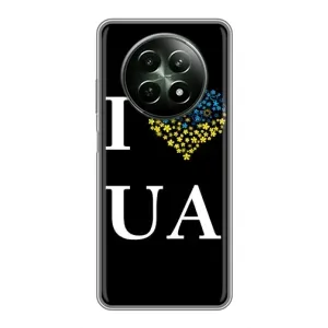 Силиконовый Чехол на RealMe 12 5G (Я-Украина) (I Love UA)
