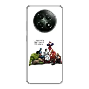 Чехлы для RealMe 12 5G (Для Христиан) (Иисус супергерой)