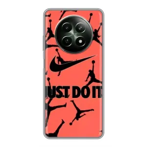 Силіконовый Чохол Nike Air Jordan на РеаlМе 12 5G (Just Do It)