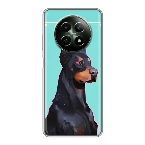 Чехол с рисунком «Король доберман» для Realme 12 5G Чехол с рисунком «Король доберман» для Realme 12 5G