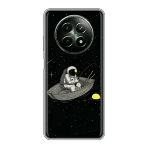 Силіконовый Чохол з принтом "Космонавти" на RealMe 12 5G (Космонавт на рибалці)