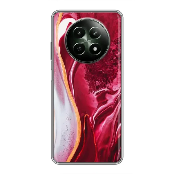 Чехол с рисунком «Красный мрамор» для Realme 12 5G Чехол с рисунком «Красный мрамор» для Realme 12 5G