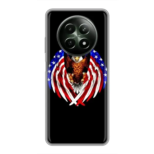 Чехол с рисунком «Крылья США» для Realme 12 5G Чехол с рисунком «Крылья США» для Realme 12 5G