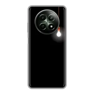 Чехол с картинками на черном фоне для RealMe 12 5G (Лампочка)
