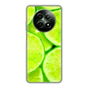 Чохол з зображенням смачної їжі для RealMe 12 5G (Лайм)
