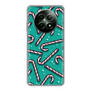 Силиконовый бампер на рождество для RealMe 12 5G (Леденцы)