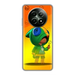 Чехол Бравл Старс для RealMe 12 5G (LEON в кофте)