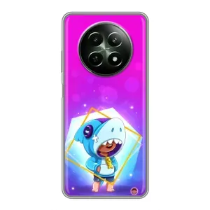 Чехол Бравл Старс для RealMe 12 5G (Леон в костюме Акулы)