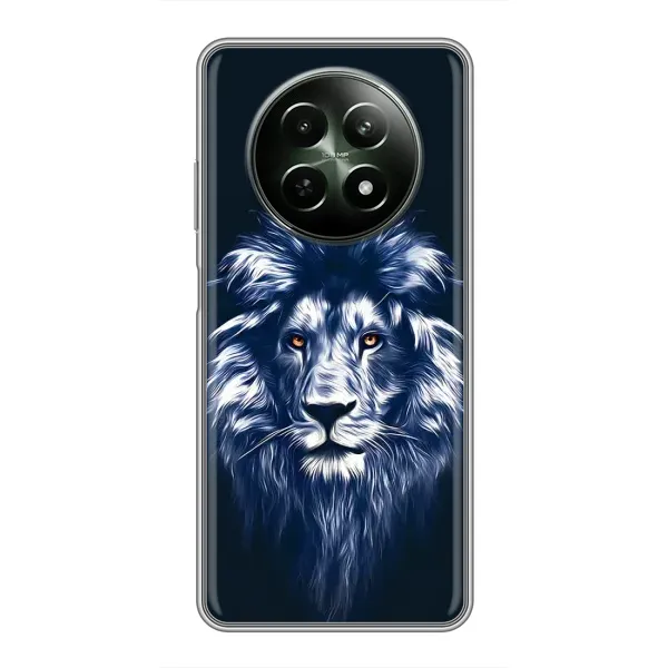 Чехол с рисунком «Лев - синий» для Realme 12 5G Чехол с рисунком «Лев - синий» для Realme 12 5G