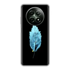 Чехол с картинками на черном фоне для RealMe 12 5G (Листочек)