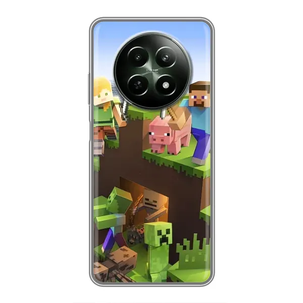 Чехол с рисунком «Майн-крафт» для Realme 12 5G Чехол с рисунком «Майн-крафт» для Realme 12 5G