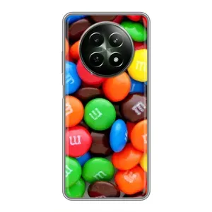 Чохол з зображенням смачної їжі для RealMe 12 5G (Різнокольорові M&M'S)
