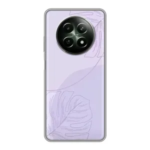 Чохол квітковий дизайн для RealMe 12 5G (Монстера фіолетова)