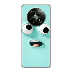 Силиконовые Чехлы (смешные стикеры) для RealMe 12 5G (Забавное мятное лицо)