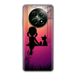 Девчачий Чехол для RealMe 12 5G (На качели)