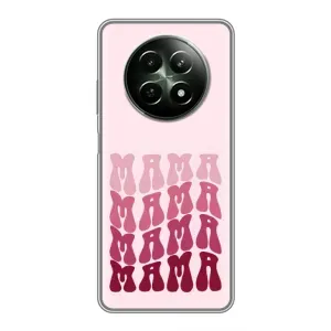 Чехлы на день мамы для Реалми 12 5Г (Надпись мама)