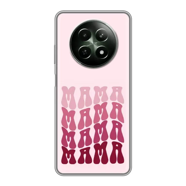 Чехол с рисунком «Надпись мама» для Realme 12 5G