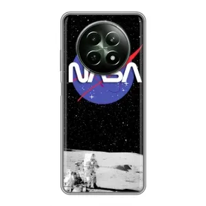 Силіконовый бампер з принтом "Наса" на RealMe 12 5G (Nasa на місяці)