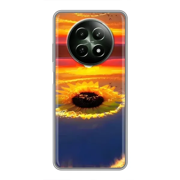 Чехол с рисунком «Небо подсолнух» для Realme 12 5G