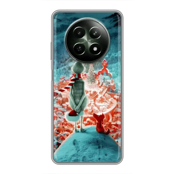 Чехол с рисунком «Новогодний Гринч» для Realme 12 5G Чехол с рисунком «Новогодний Гринч» для Realme 12 5G