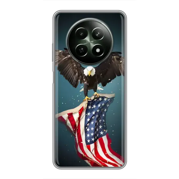 Чехол с рисунком «Орел и флаг» для Realme 12 5G Чехол с рисунком «Орел и флаг» для Realme 12 5G