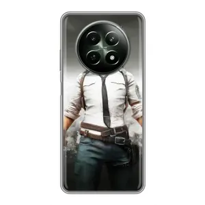 Силиконовый чехол с картинкой "Герой Pubg" на RealMe 12 5G (Пабг)