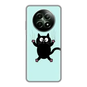 Силіконовий чохол з котиком для RealMe 12 5G (Падаючий кіт)