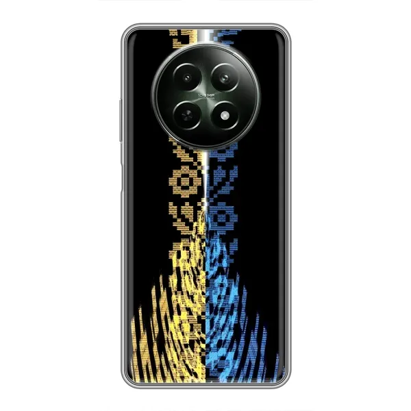 Чехол с рисунком «Патриотическая вышиванка» для Realme 12 5G Чехол с рисунком «Патриотическая вышиванка» для Realme 12 5G