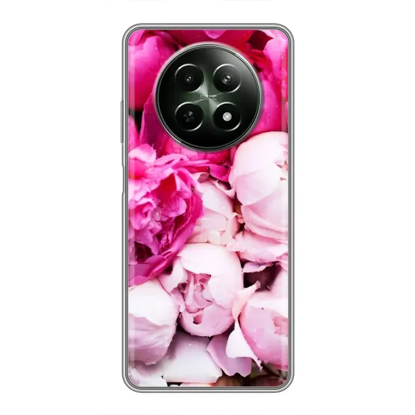 Чехол с рисунком «Пионы» для Realme 12 5G Чехол с рисунком «Пионы» для Realme 12 5G