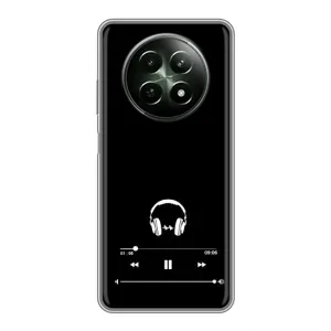 Чехол с картинками на черном фоне для RealMe 12 5G (Плеер)