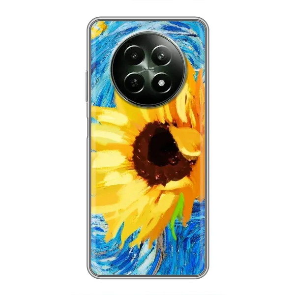 Чехол с рисунком «Подсолнух цветок» для Realme 12 5G