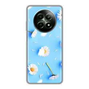 Чохол з Квітами для RealMe 12 5G (ромашки на блакитному)