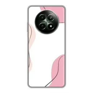 Чохол квітковий дизайн для RealMe 12 5G (Рожевий фон)