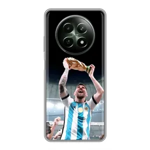 Чехлы Лео Месси Аргентина для RealMe 12 5G (Счастливый Месси)