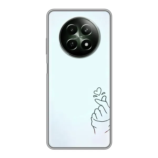 Чехол с рисунком «Сердце на голубом» для Realme 12 5G Чехол с рисунком «Сердце на голубом» для Realme 12 5G