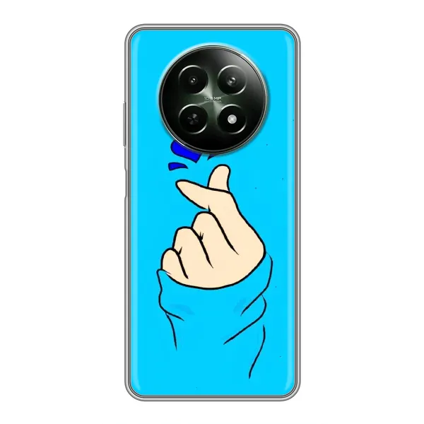 Чехол с рисунком «Сердце на синем» для Realme 12 5G Чехол с рисунком «Сердце на синем» для Realme 12 5G