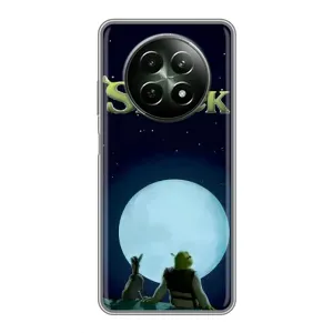 Друкований чохол з принтом Шрек для RealMe 12 5G (Шрек на місяці)
