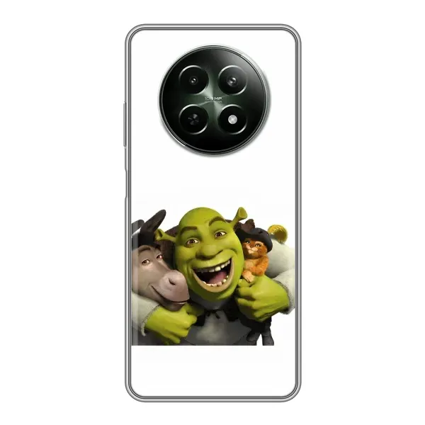 Чехол с рисунком «Шрек осел и кот» для Realme 12 5G Чехол с рисунком «Шрек осел и кот» для Realme 12 5G