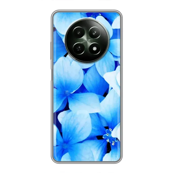 Чехол с рисунком «Синие цветы» для Realme 12 5G Чехол с рисунком «Синие цветы» для Realme 12 5G