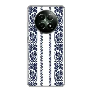 Силіконовый Чохол на RealMe 12 5G з картинкой Вишиванки (Синя вишиванка)